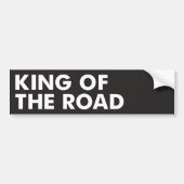 Koning van de weg bumpersticker (Voorkant)