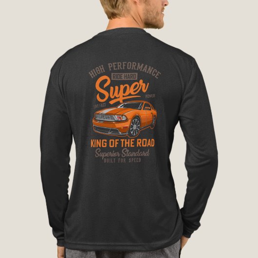 Koning van de Weg High Performance  Tri-Blend Shirt (Achterkant volledig)