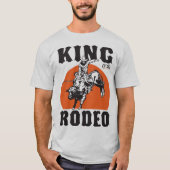 Koning van de Westerne Humor van het Cowboy-land R T-shirt (Voorkant)