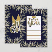 Koning van de Wilde Dingen Eén 1e Verjaardag Bedan Kaart (Voorkant / Achterkant)