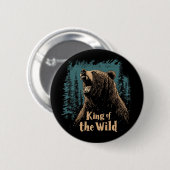 Koning van de Wildernis Ronde Button 5,7 Cm (Voorkant /achterkant)