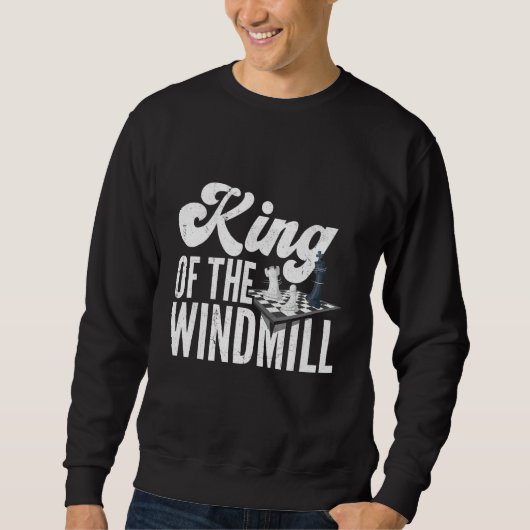 Koning van de windmolen schaakmat Gambit Queen Trui (Voorkant)