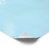 Koning van de Zee - Blauwe walvis - Voorbeeld van Perfect Poster (Hoek)