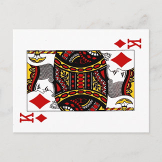 Koning van diamanten briefkaart