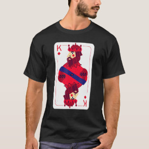Koning van diamanten Costume Halloween speelkaarte T-shirt