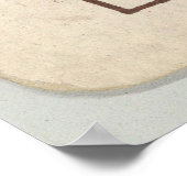  koning van diamanten die kaart schilderen poster (Hoek)