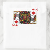 Koning van diamanten - Rechthoekbok Rechthoekige Sticker (Tas)