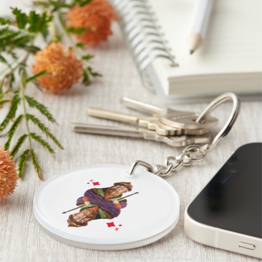 Koning van diamanten sleutelhanger (Voorkant Rechts)