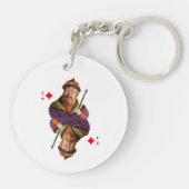 Koning van diamanten sleutelhanger (Achterkant)