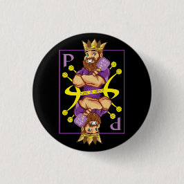 👑 Koning van dinken - pickleball Ronde Button 3,2 Cm