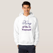 Koning van Doe Het Zelf Hoodie (Voorkant volledig)
