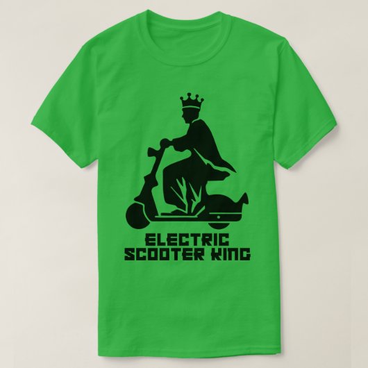 Koning van elektrische scooters t-shirt (Design voorkant)