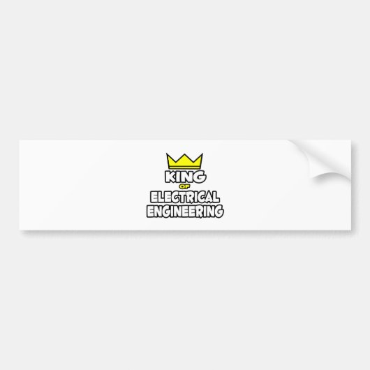 Koning van Elektrotechniek Bumpersticker (Voorkant)