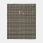 Koning van Engeland Balmorele Royal Tartan Fleece Deken (Voorkant)