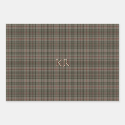 Koning van Engeland Balmorele Royal Tartan Inpakpapier Vel (Voorkant 3)