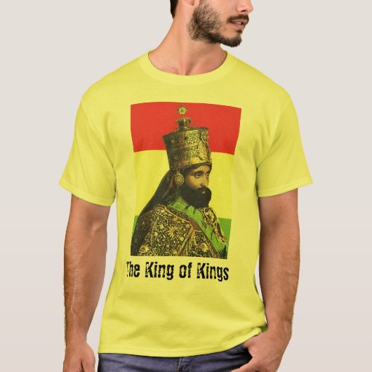 koning van ethiopië, de koning van Koningen T-shirt (Voorkant)