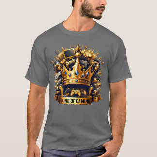 Koning van Gaming Royale Troon Kroon Ontwerp T-shirt