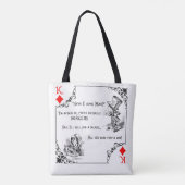 Koning van Gehoorlijk Alice Canvas tas (Achterkant)