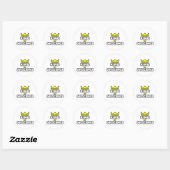 Koning van Geoscience Ronde Sticker (Vel)