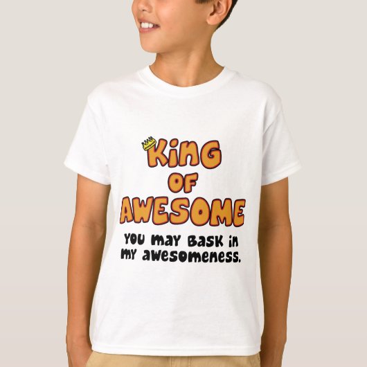 Koning van Geweldige kinderen T-shirt (Voorkant)