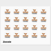 Koning van Geweldige Ronde Sticker (Vel)
