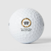 Koning Van Golf Monogram Golfballen (Voorkant)