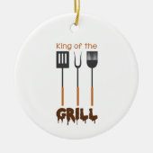 Koning van Grill Keramisch Ornament (Voorkant)