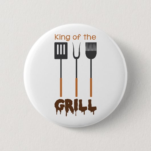 Koning van Grill Ronde Button 5,7 Cm (Voorkant)
