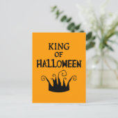 Koning van Halloween Briefkaart (Staand voorkant)