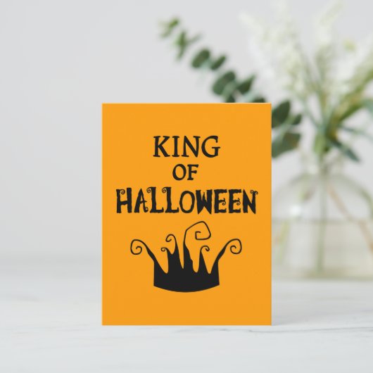 Koning van Halloween Briefkaart (Staand voorkant)