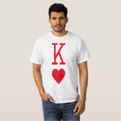 Koning van harten, magiër en cardiale T-Shirt (Voorkant volledig)