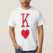Koning van harten, magiër en cardiale T-Shirt (Voorkant)