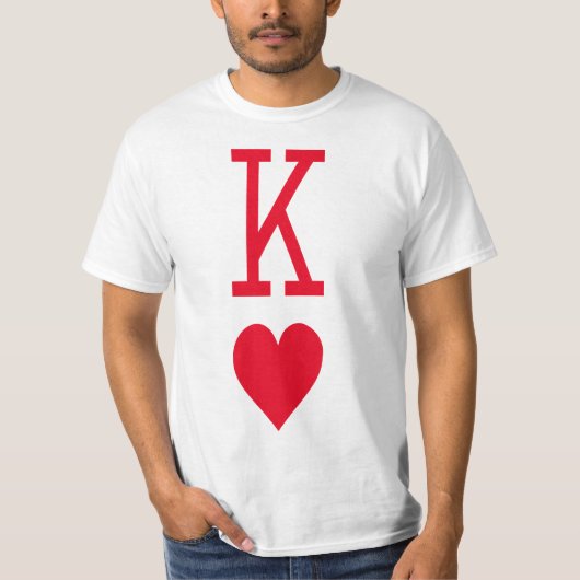 Koning van harten, magiër en cardiale T-Shirt (Voorkant)