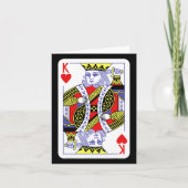 Koning Van Harten Speelkaarten Halloween Kostuum C Kaart (Voorkant)