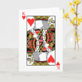 Koning van Harten - voeg Uw Afbeelding toe Kaart (Gele Bloem)