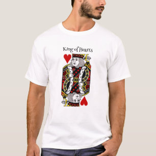 Koning van Hearts Design Tee Shirt T-Shirt