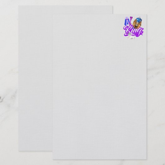 Koning van hemel en aarde stationery briefpapier (Voorkant / Achterkant)