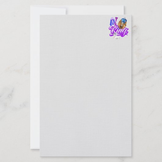 Koning van hemel en aarde stationery briefpapier (Voorkant)