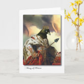 Koning van het Aether Tarot Wenskaart Kaart (Gele Bloem)