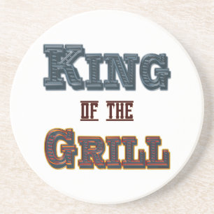 Koning van het BBQ van de Grill Onderzetter van he