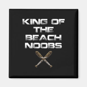 Koning van het Beach Noobs Video Game Shirt Magneet