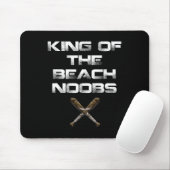 Koning van het Beach Noobs Video Game Shirt Muismat (Met muis)