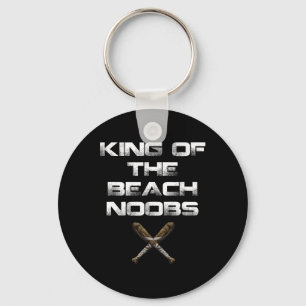 Koning van het Beach Noobs Video Game Shirt Sleutelhanger