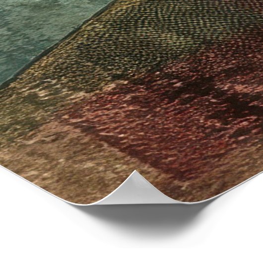 Koning van het bestuur, grillig schaakkoningsportr poster (Hoek)