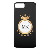 Koning van het Bling Monogram Case-Mate iPhone Case (Achterkant)