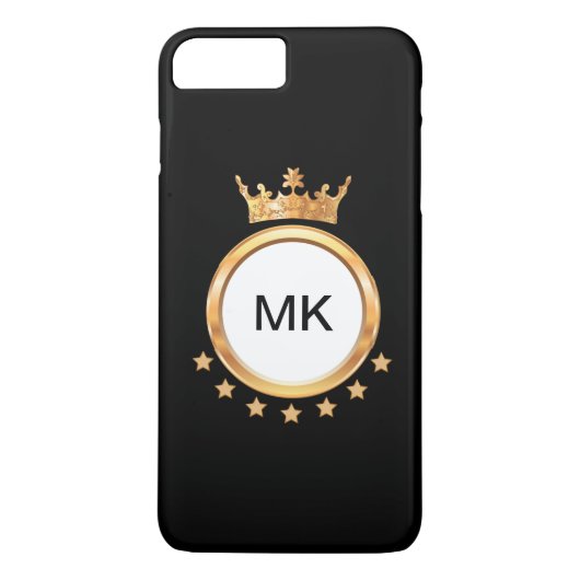 Koning van het Bling Monogram Case-Mate iPhone Case (Achterkant)