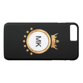 Koning van het Bling Monogram Case-Mate iPhone Case (Achterkant (Horizontaal))