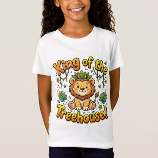 Koning van het boomhut Sweet Lion T-shirt | Kinder