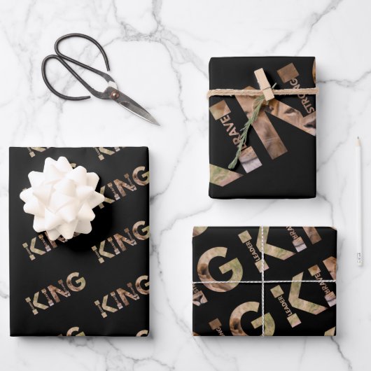 Koning van het Bos Inpakpapier Vel (Voorkant)