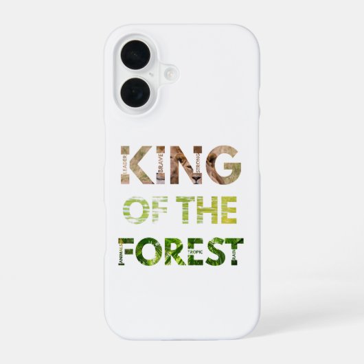 Koning van het Bos iPhone 16 Hoesje (Achterkant)